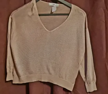 Top maille doré Mango