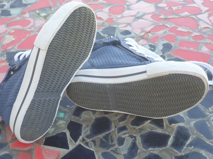 1 paire chaussure bleu haute avec zip de chaque coté taille 23 - photo numéro 7