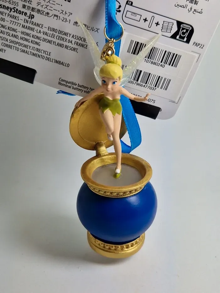D238 Tinker Bell Light-Up Living Magic Sketchbook Ornament, Peter Pan - photo numéro 2