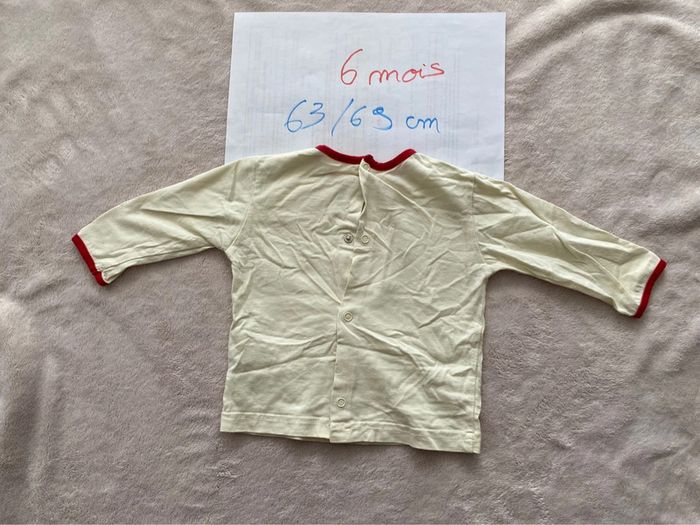 Lot 6 T-shirts manches longues - Disney, Orchestra, Catimini et autres - 6 mois - TBE - photo numéro 4