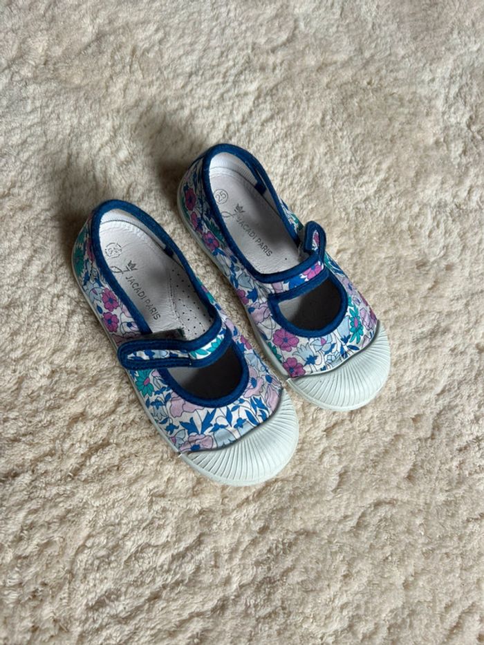 Chaussures toile liberty Jacadi fille 25 Tbe - photo numéro 2