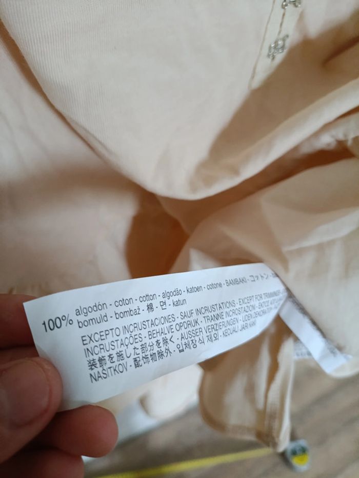 Blouse ample beige à basque Zara, taille S - photo numéro 5