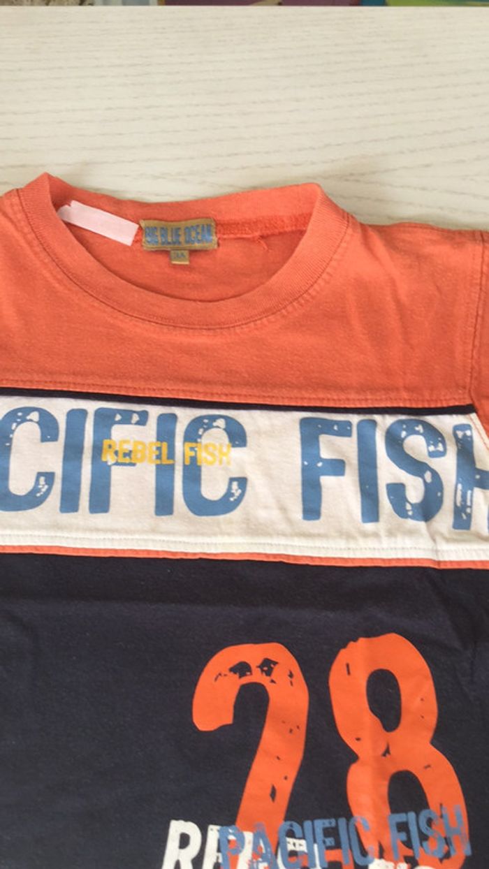Tee-shirt Pacific Fish 3 ans Big Blue Océan - photo numéro 3