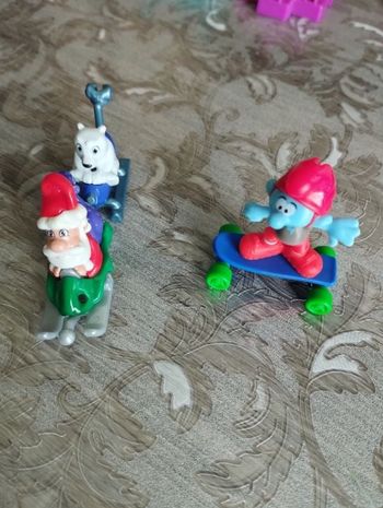 Lot de jouets schtroumpf + père Noël