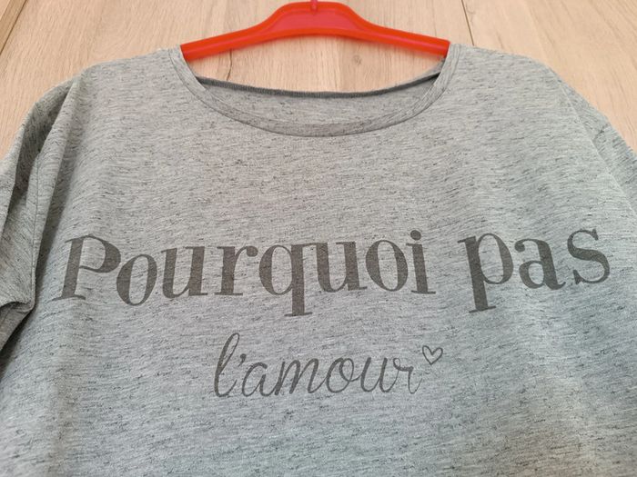 T-shirt amour taille L femme - photo numéro 2