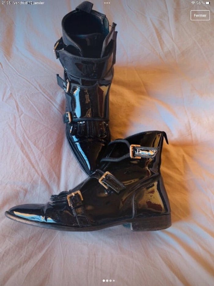 Bottines vernies noire