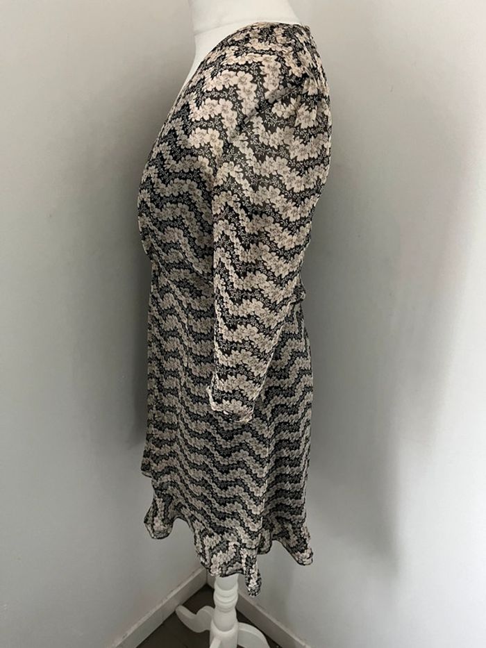 Robe à fleurs en soie The Kooples S - photo numéro 4