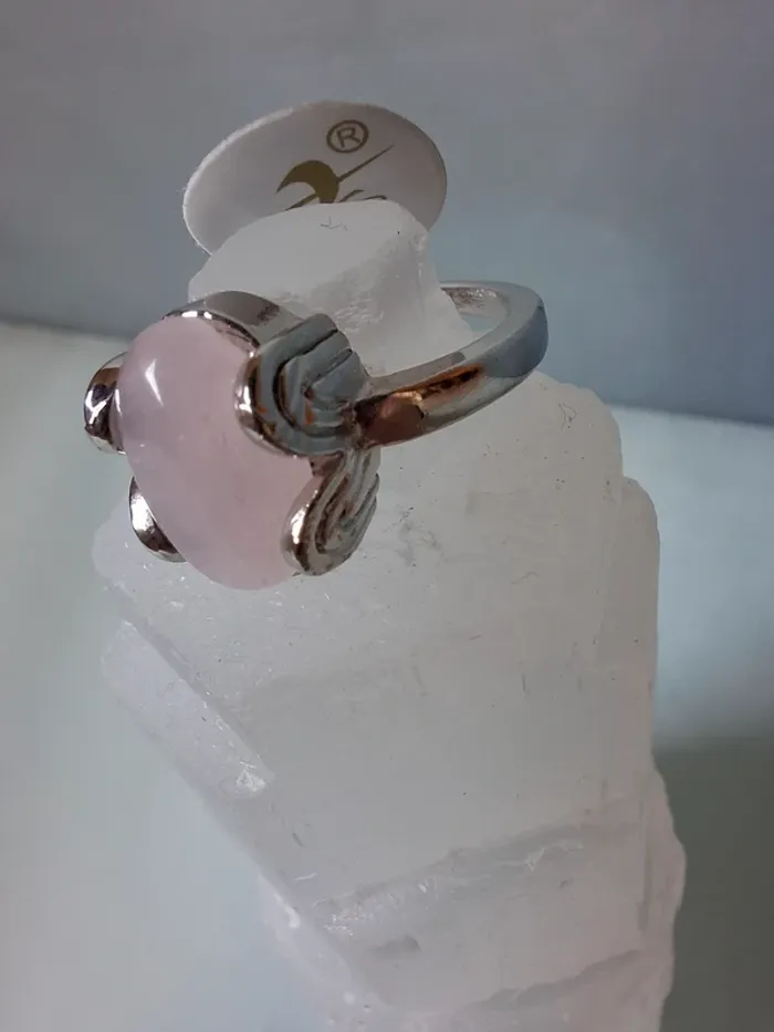 Bague en Quartz rose - Taille 19 - photo numéro 2