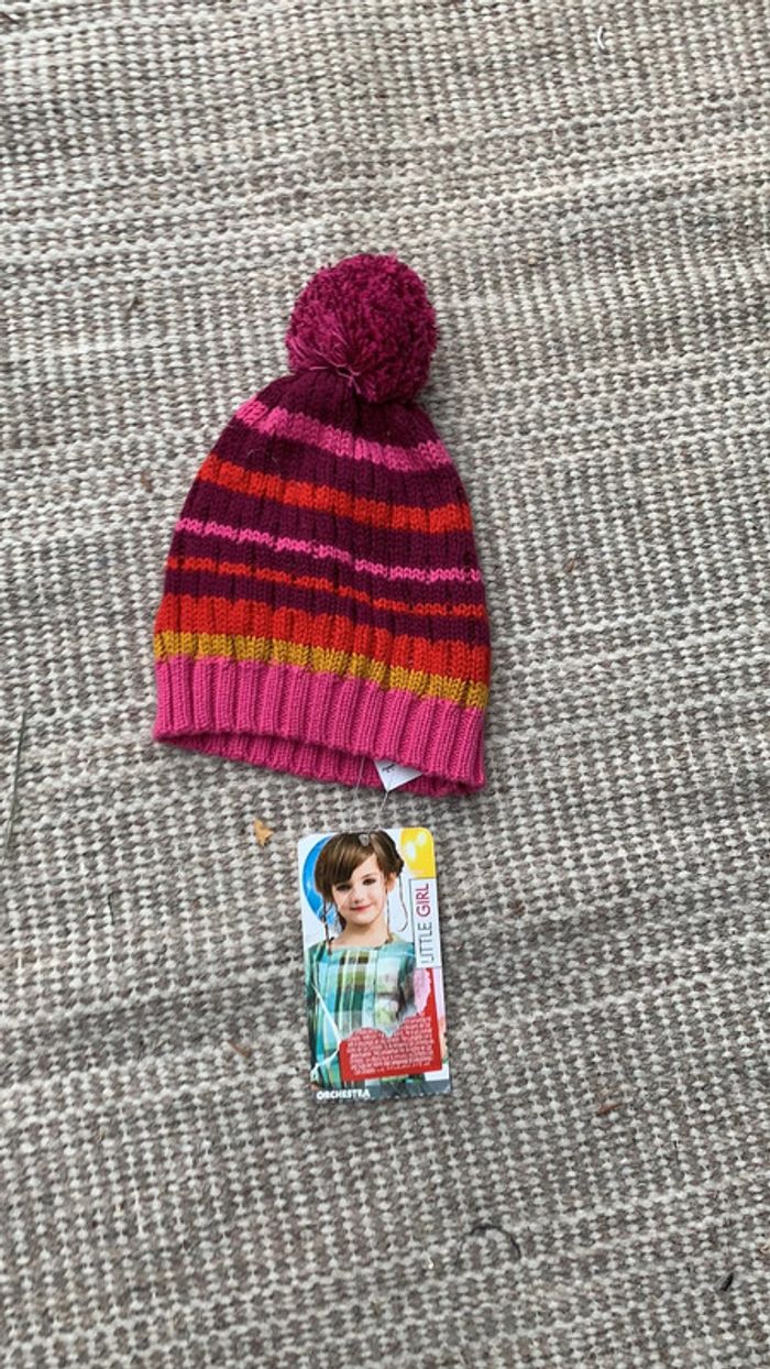 Bonnet enfant fille idée cadeau 50 cm