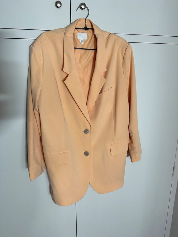 H&M - Blazer/Veste de tailleur orange - photo numéro 2