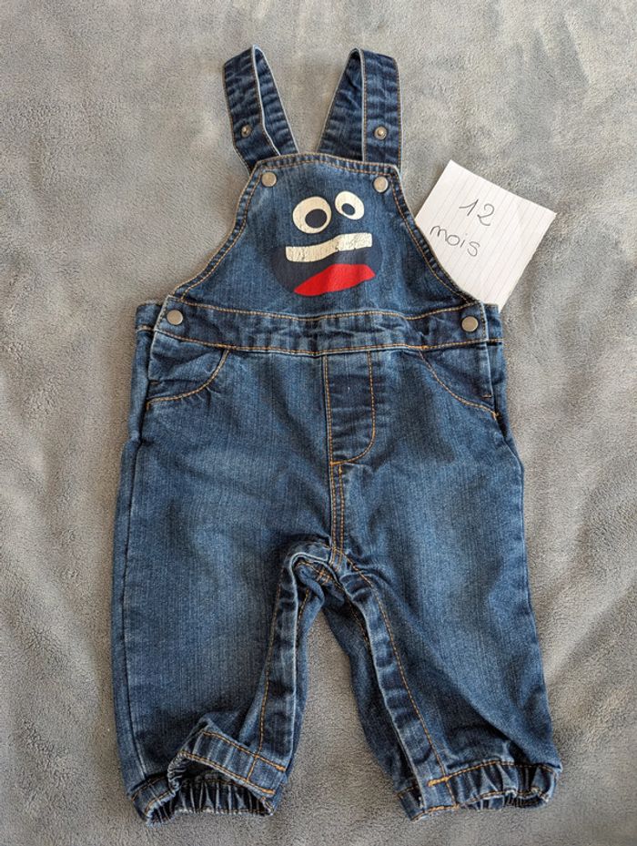 Salopette en jean - 12 mois - Kimbaloo