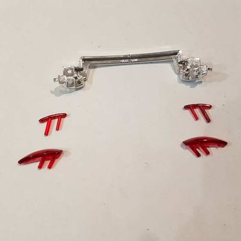 ensemble feux arrière pièce miniature dodge viper gts 1/18 1/18e 1/18eme burago