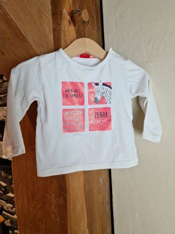 T-shirt longues manches s.oliver 68cm