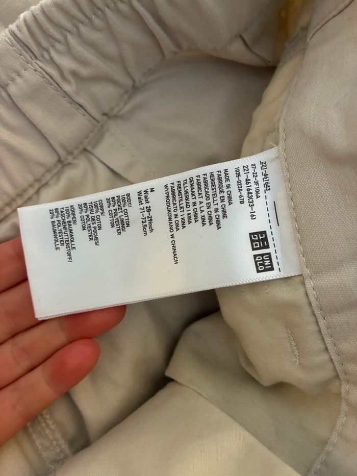 Pantalon cargo beige Uniqlo – Taille M – Très bon état - photo numéro 3