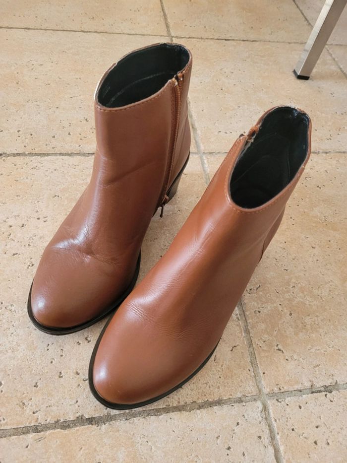 Bottines cuir