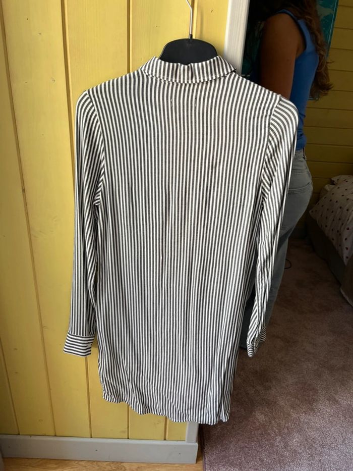 Robe-chemise rayée IKKS - Taille S (14 ans / 158 cm) - photo numéro 2