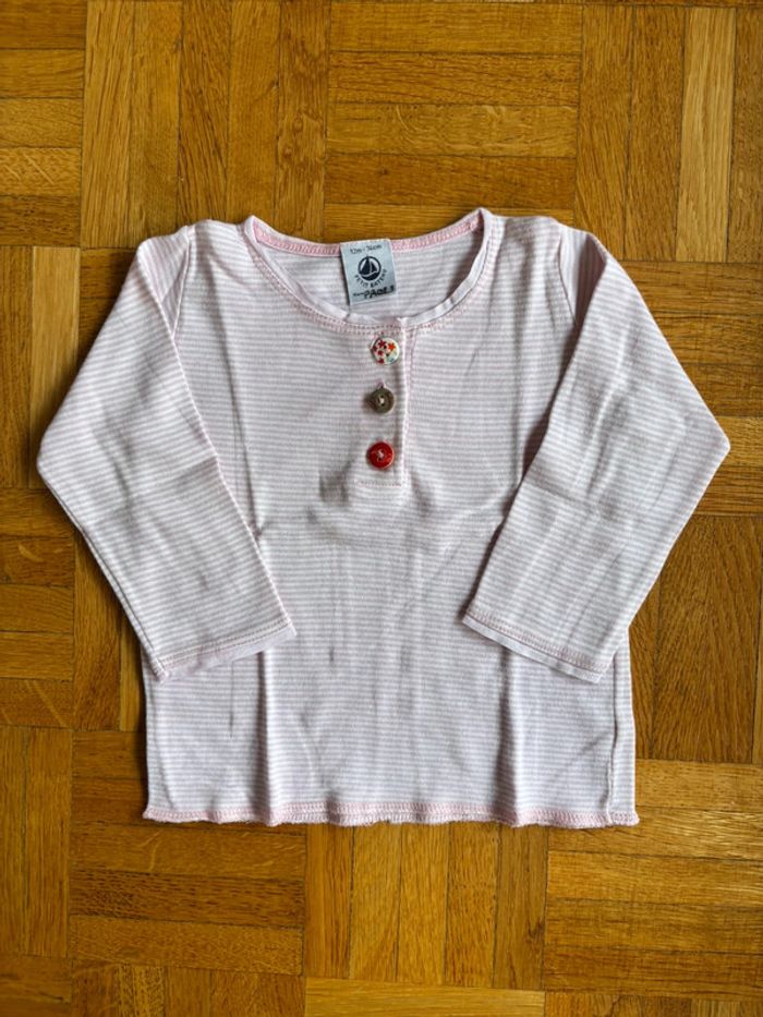 T-shirt Petit Bateau 12 mois parfait état