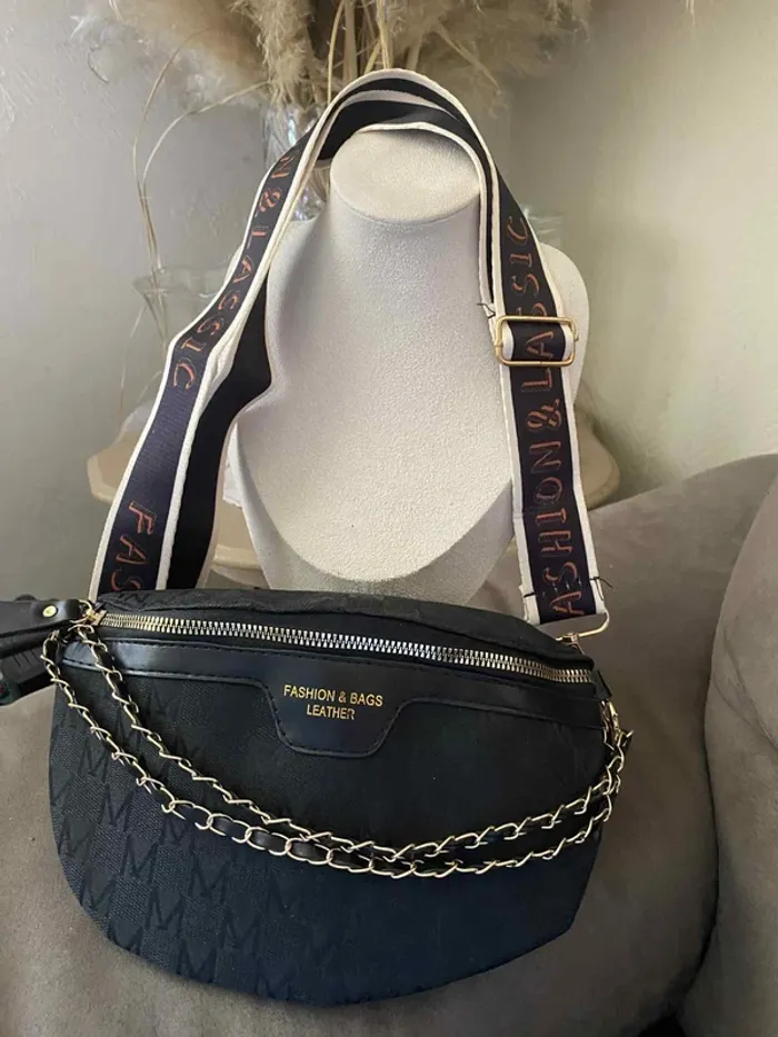 Sac banane noir tendance - photo numéro 3