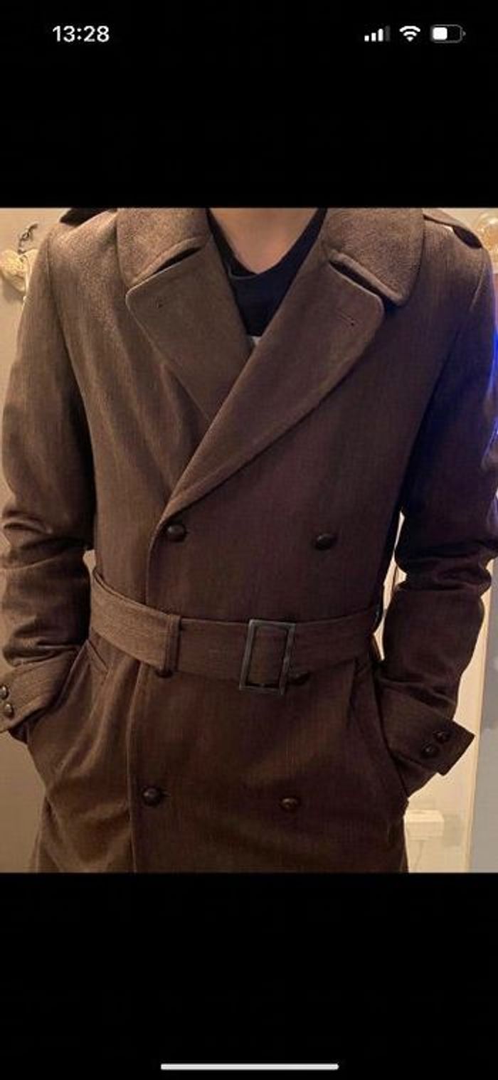 Manteau homme IKKS marron taille S excellent état