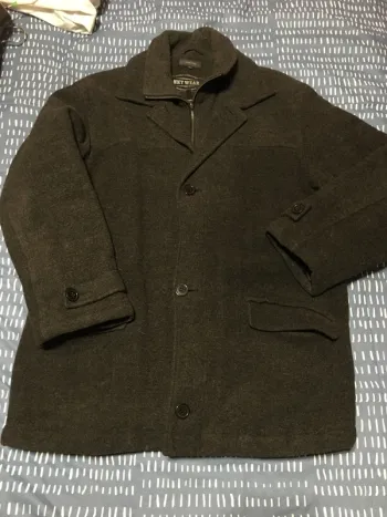 manteau laine gris foncé taille L kiabi