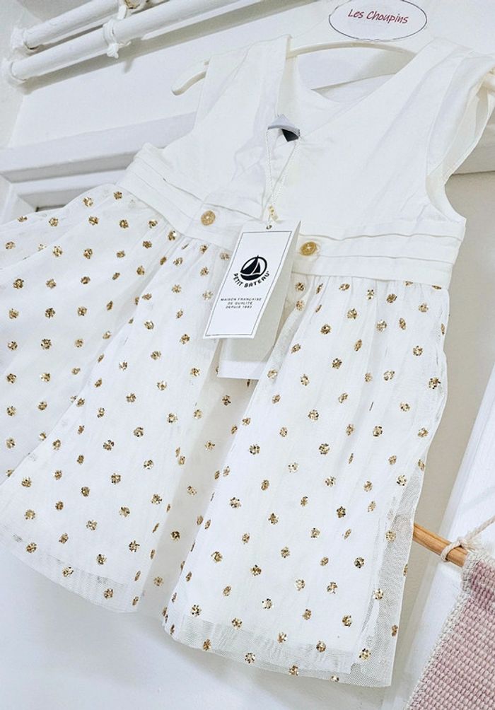 Robe 100% Coton Petit Bateau Taille 6 mois