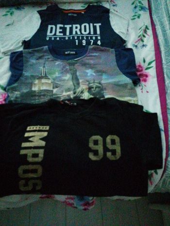 lot de 3 tee-shirt à manches longues
