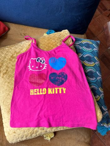 Hello kitty brassière bustier débardeur à bretelles taille 8 ans