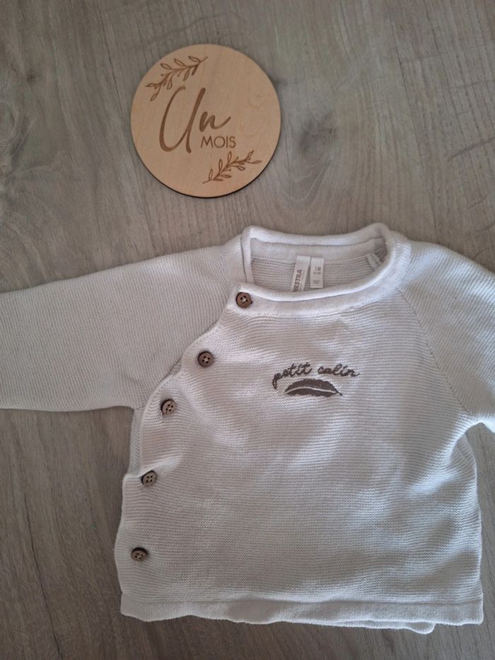 Veste blanche de naissance - photo numéro 2