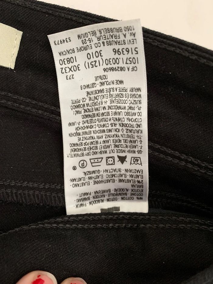 jeans Levi's noir taille M - photo numéro 7
