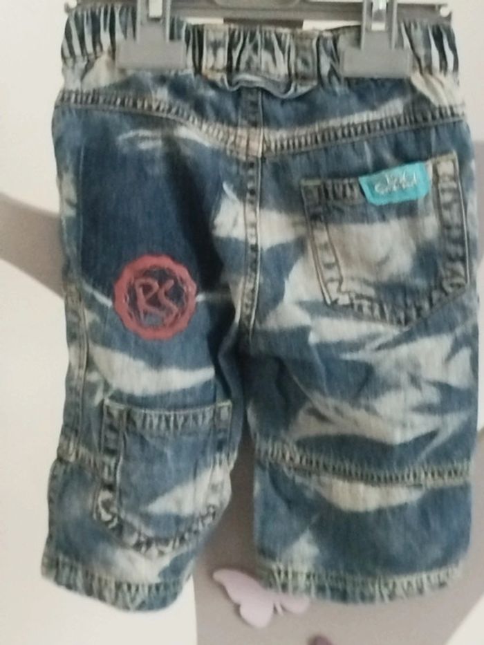 Jean bleu camouflage Red Sound taille 6 mois - photo numéro 2