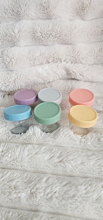 Lot de 6 pots en verre de 100ml Amazon 