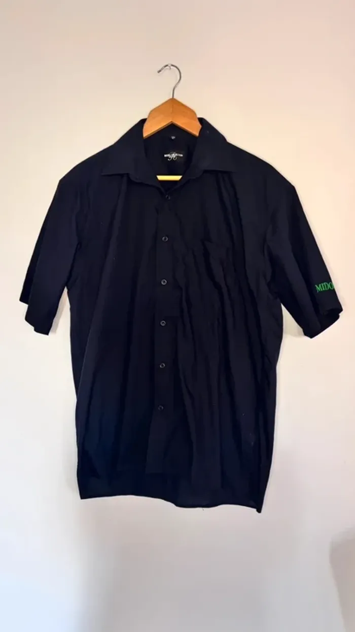 💕 chemise unie noire taille 39-40 #russelcollection #midori - photo numéro 2