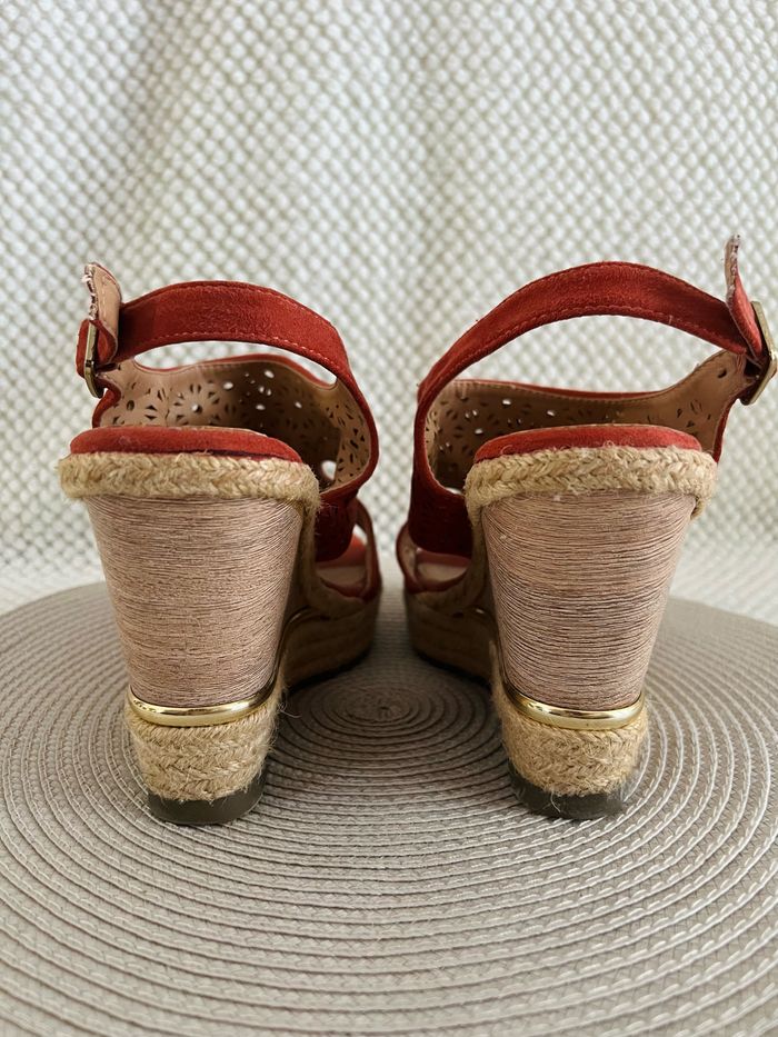 Chaussures compensées orange taille 39 Tamiko - photo numéro 3