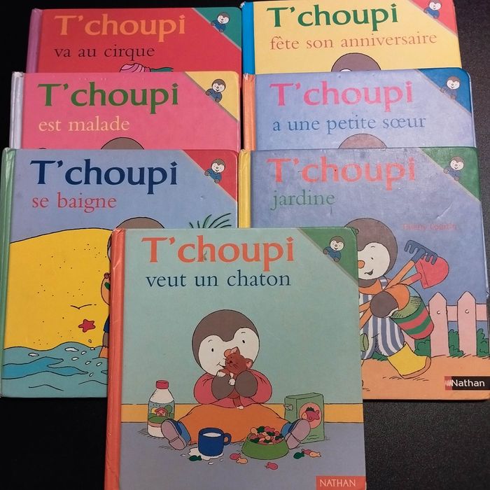 Livres Nathan enfants T'choupi lot de 7