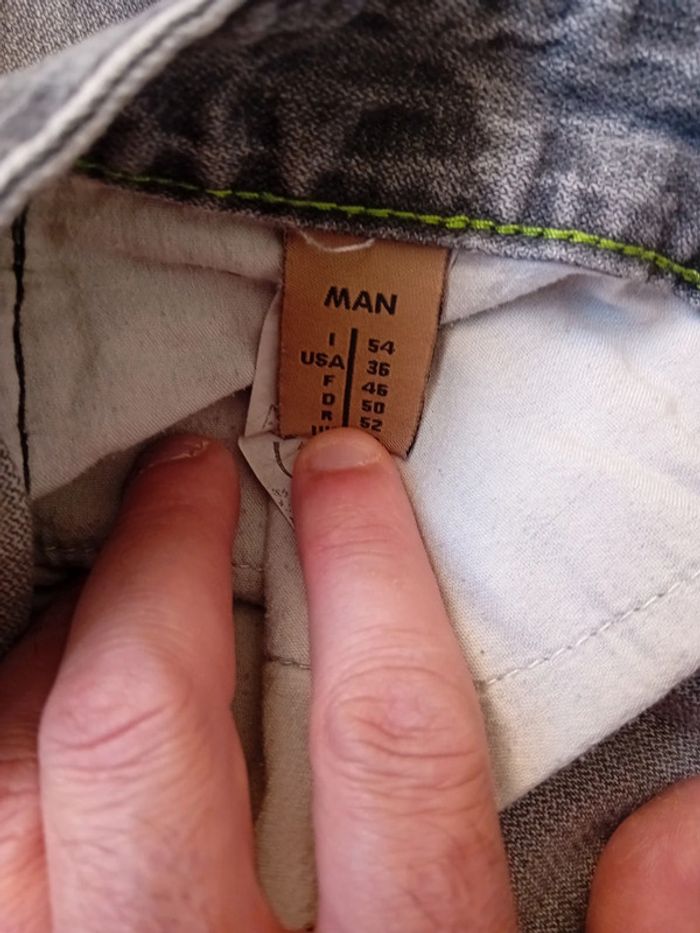 Jeans Homme Taille 46 Gris a fermeture éclair. - photo numéro 5