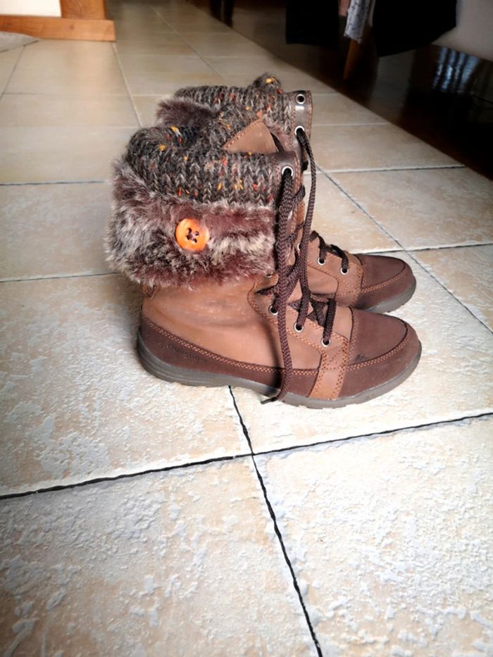 Bottes chaussures après ski montagne neige