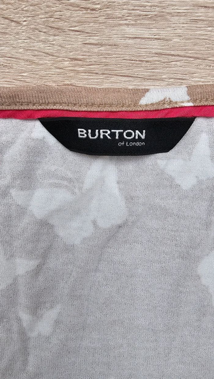 T shirt motif papillons Burton taille M - photo numéro 4