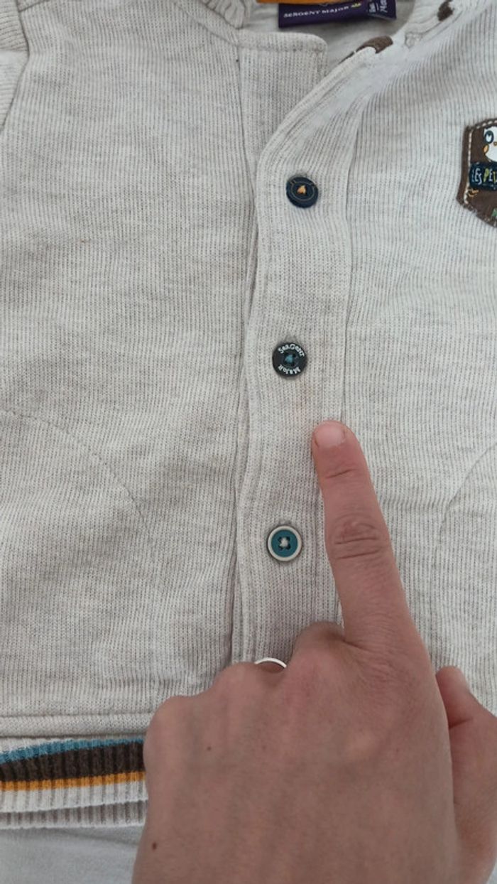 Cardigan sergent major 12m - photo numéro 4