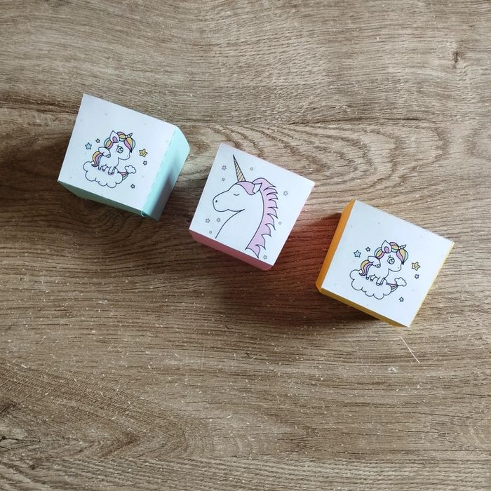 💖 Lot de 3 pots Licorne 💖 #emyfleury_décoration
