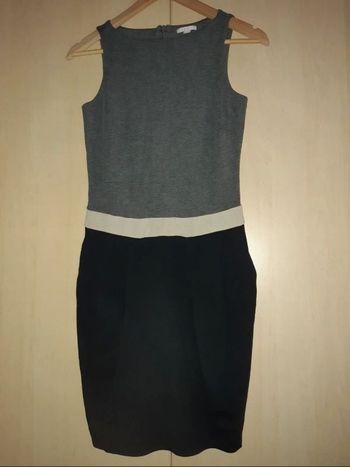 Robe gris foncé et noir Esprit