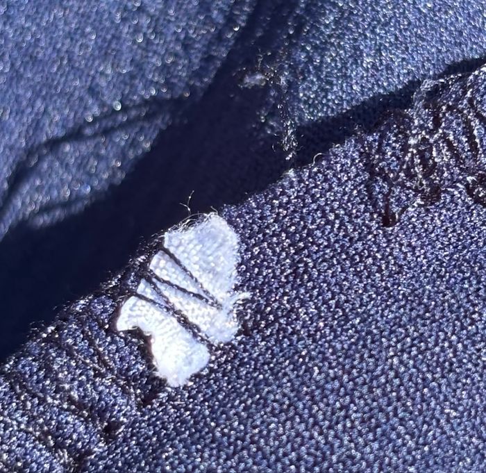 Robe courte gaufrée – Taille 36 – Bleu marine - photo numéro 6