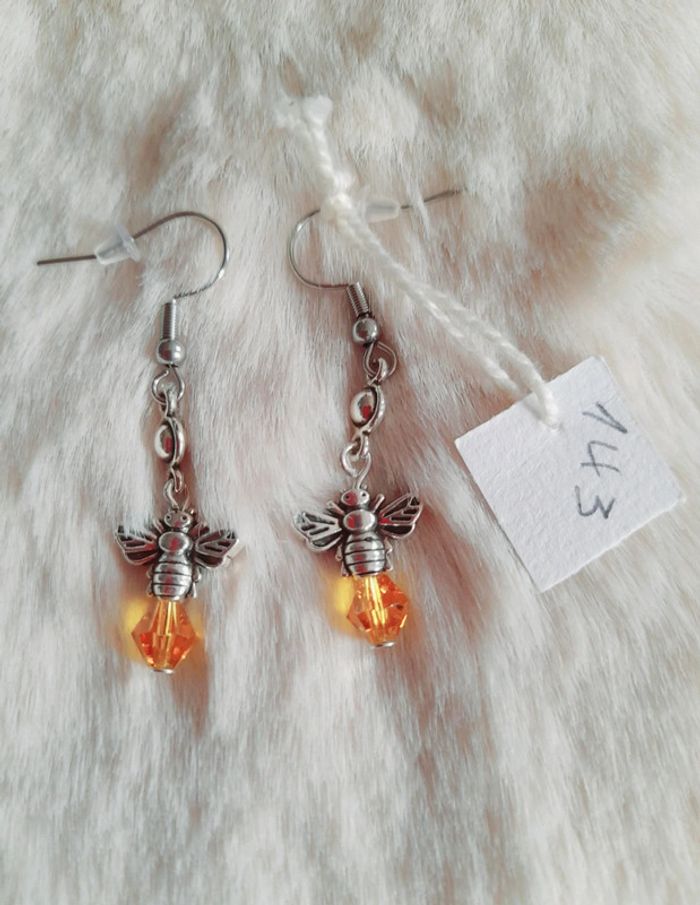 Boucles d'oreilles abeilles
