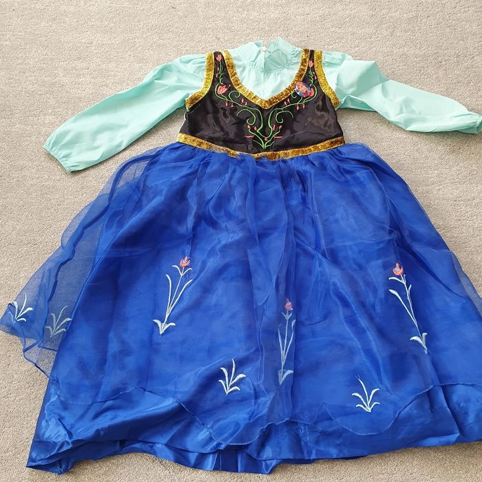 Robe Déguisement Elsa Reine des Neiges 120cm - photo numéro 4