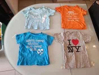 Lot de 4 t-shirts