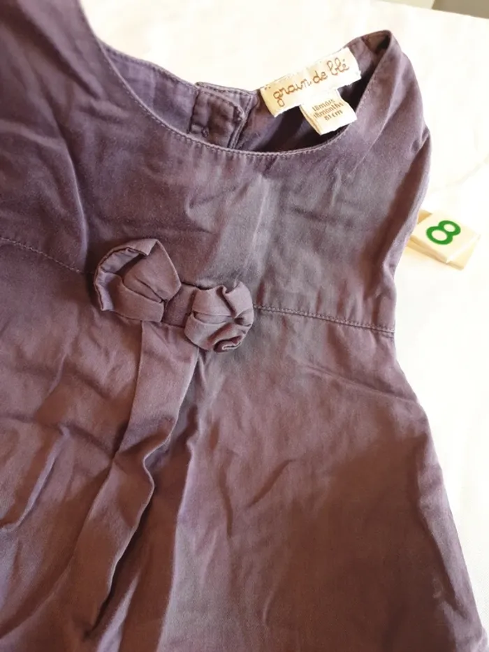 Robe mauve 18 mois grain de blé - photo numéro 3