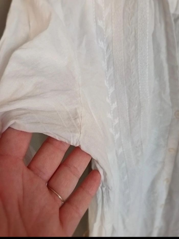 Belle robe en coton blanche - photo numéro 6