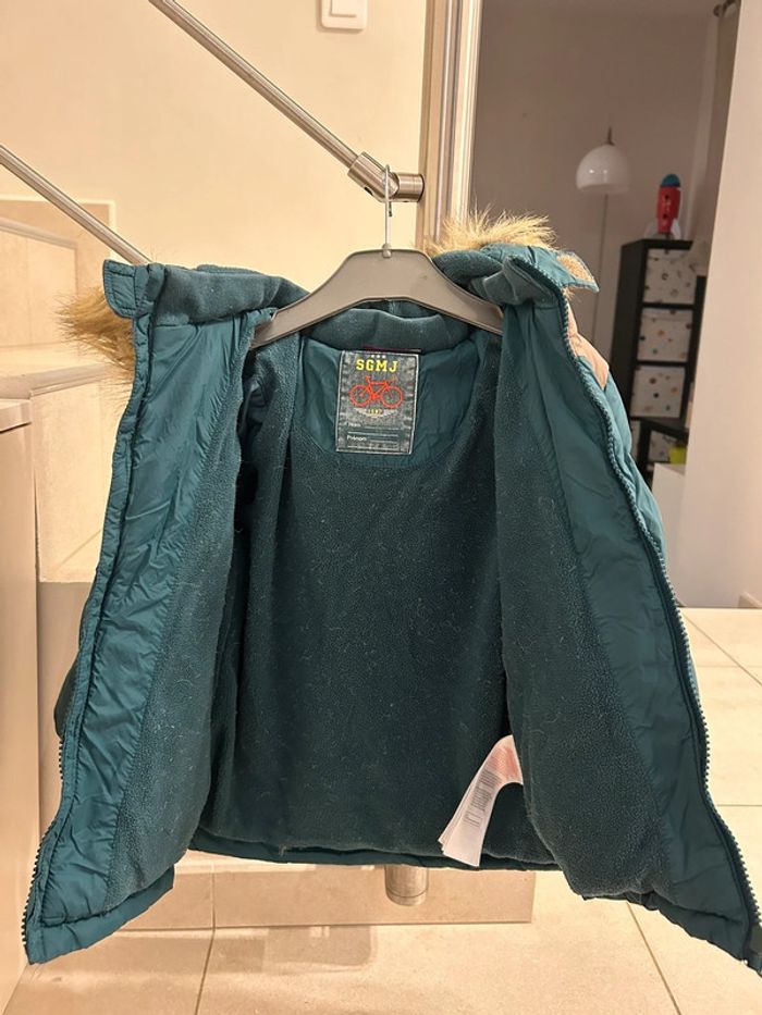 Parka à capuche Bleu canard Sergent Major 4 ans - photo numéro 7