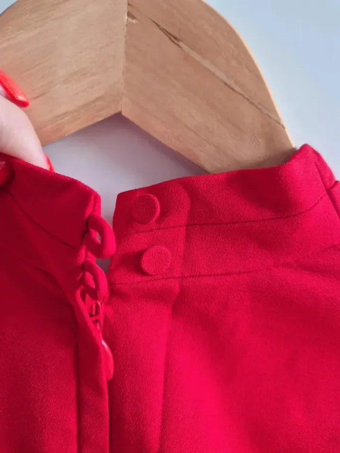 Très belle robe de cocktail rouge H&M taille XS 34 - photo numéro 11