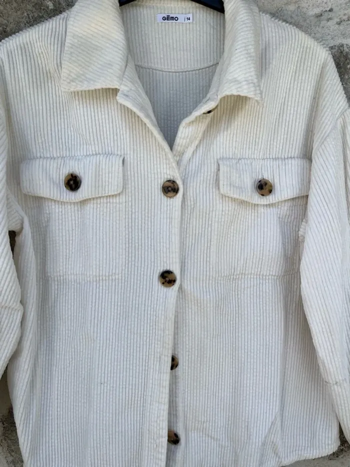 Veste côtelé gemo - photo numéro 2