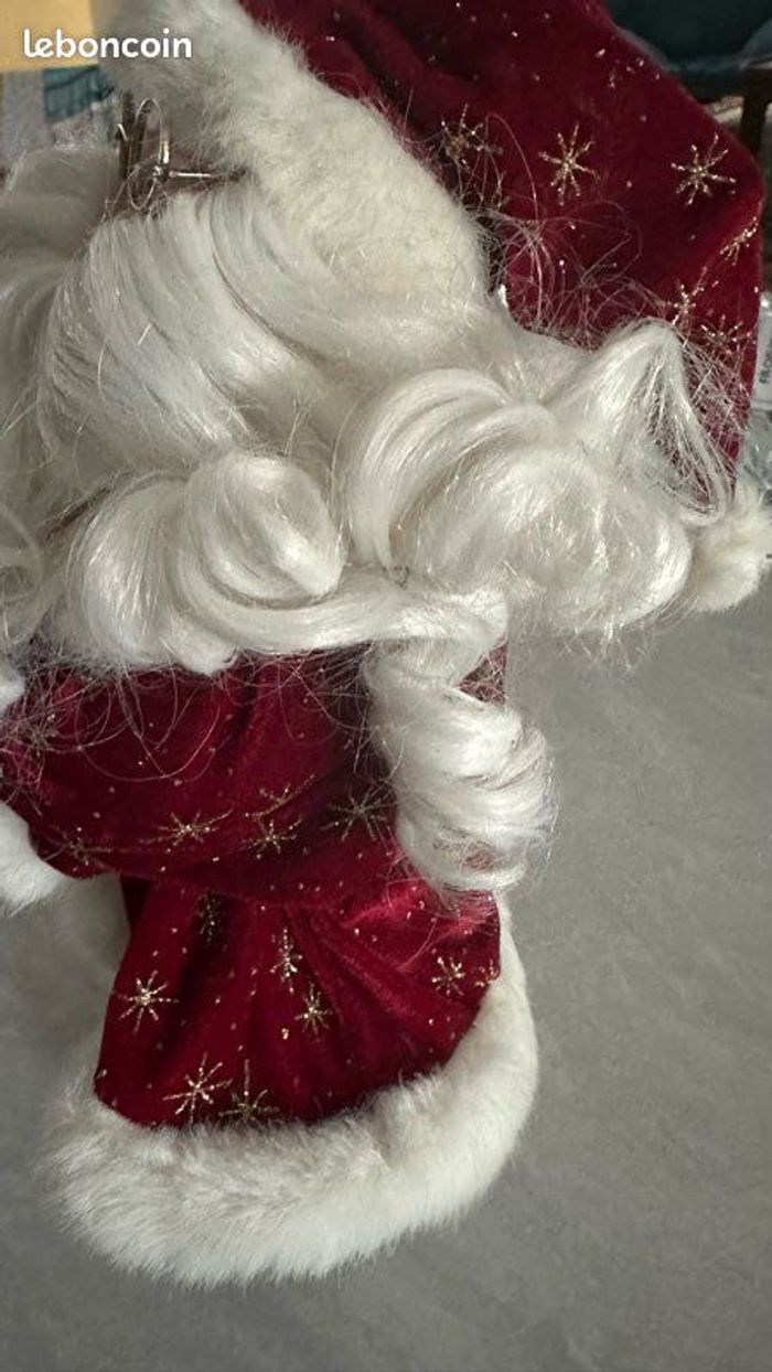 🎄 superbe père noël 36 cm de haut une pure merveille - photo numéro 2